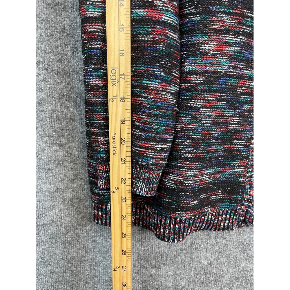 Catherines Cardigan Sweater Women 0X 14/16W Multi Excellent Zip Up Space Dye - Picture 9 of 9